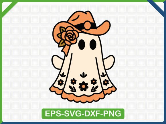 Cowgirl Ghost Embroidery SVG Design Review