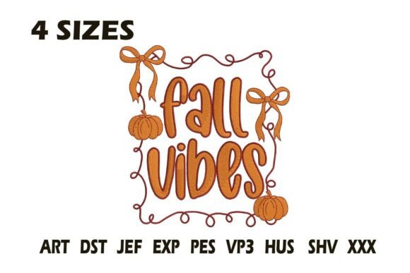 Fall Vibes Pumpkin Embroidery Design Review