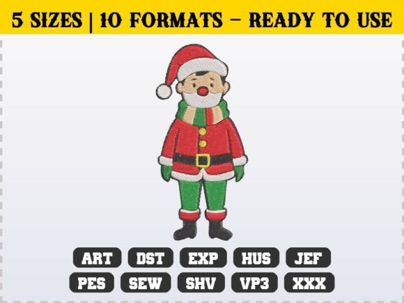 Festive Vintage Santa Claus Embroidery Review