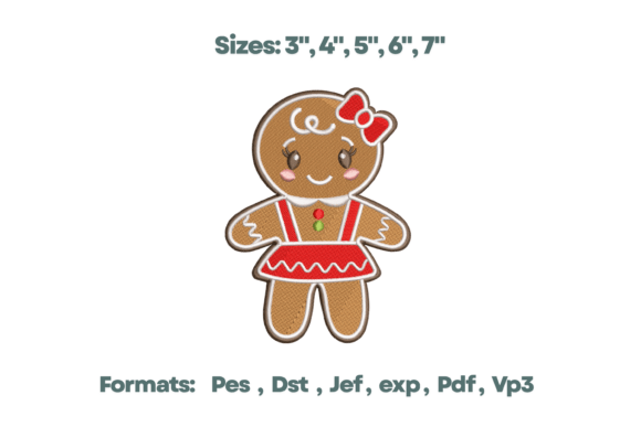 Gingerbread Girl Dress Bow Embroidery Review