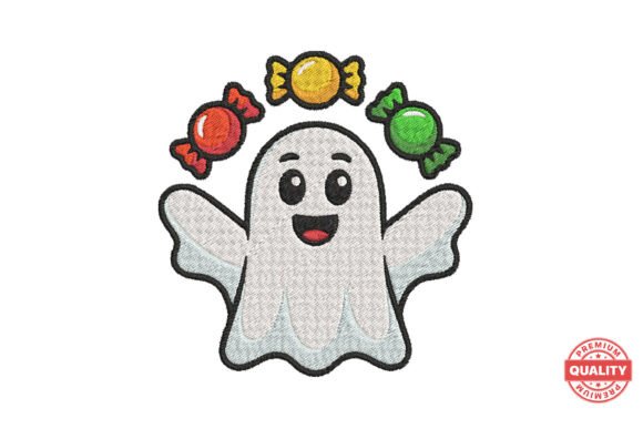 Happy Ghost with Candy Embroidery Review