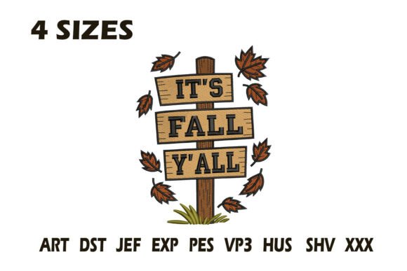 It's Fall Y'all Embroidery Design Review