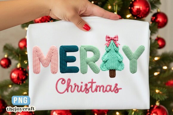 Merry Christmas Embroidery PNG Review