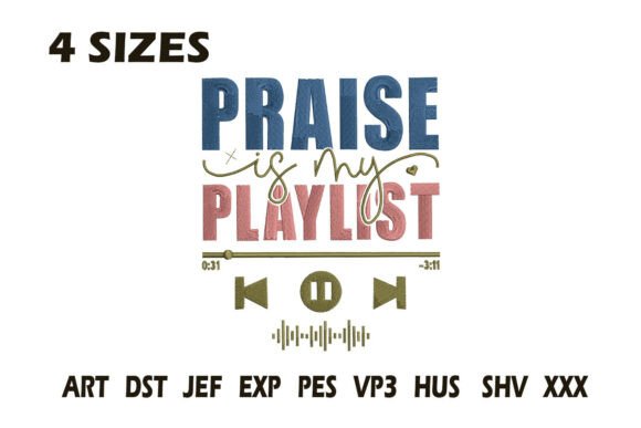 Praise is My Playlist Embroidery Review