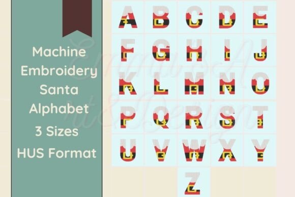 Santa Machine Embroidery Alphabet - HUS Review