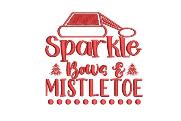 Sparkle Bows Mistletoe Christmas Embroidery Design Review