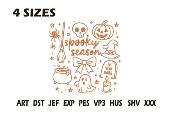 Spooky Season Line Art Embroidery Review
