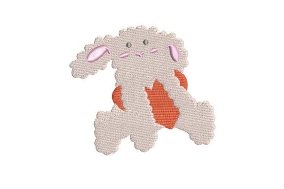 Valentine s Day Bunny Plushie Embroidery Design