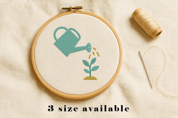 Watering Plant Embroidery Design File Review