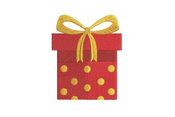 Wrapped Christmas Gift Embroidery Design Review